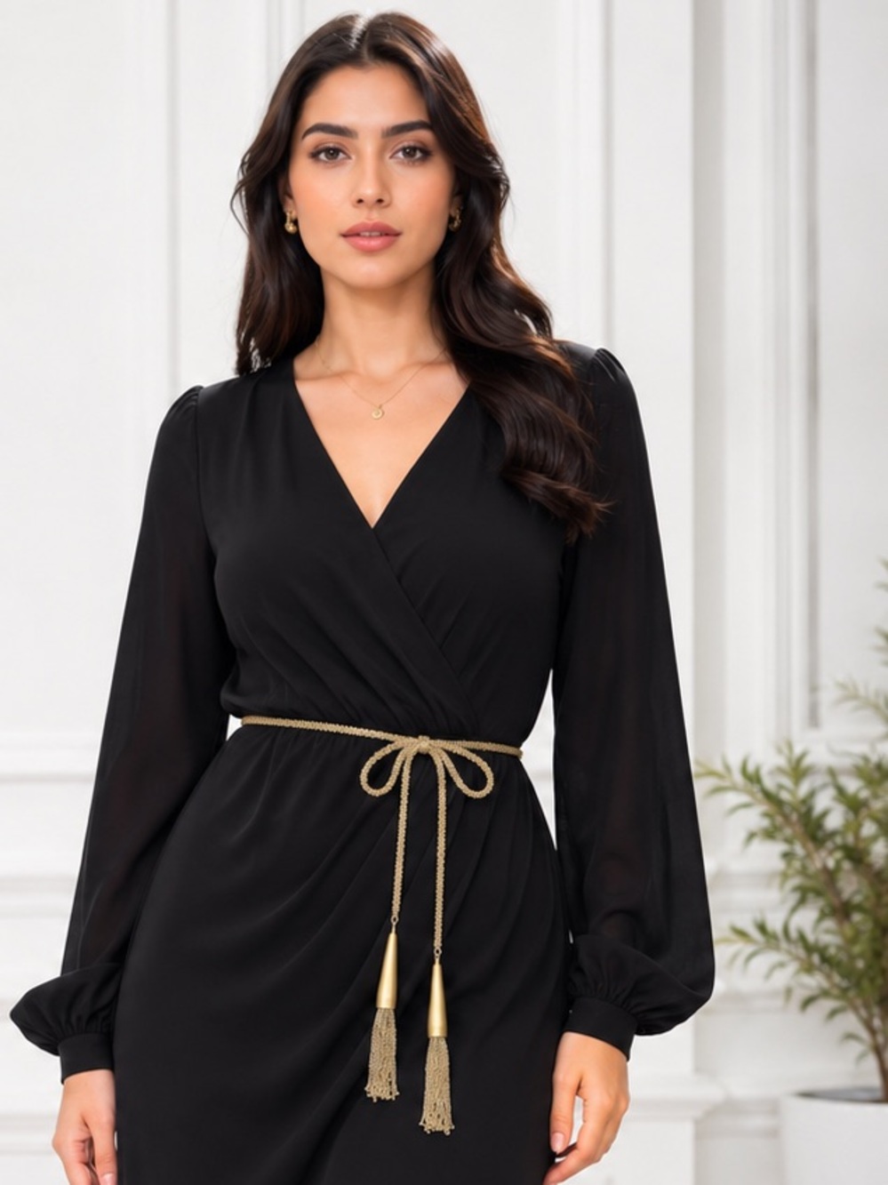 Gold Tassel Rope Belt - Women Jewelry